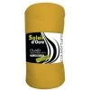 Plaid Uni 120x160 Cm POLAIRE Moutarde, Par Soleil D'ocre - Jaune -Plaid et couverture Soldes 53606980 1