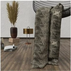 Plaid Polaire En Microfibre 120x160 Cm SAFARI, Par Soleil D'ocre - Gris