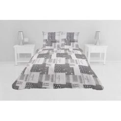 SOLEIL D'OCRE Couvre-lit Boutis Matelassé 260x240 Cm CORINNE Avec 2 Taies D'oreiller - Multicolore