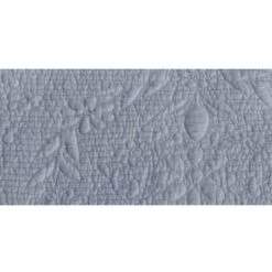 VENT DU SUD Boutis Uni Pur Coton 180x230 Cm Et 1 Taie HAYANO Orage, Par Vend Du Sud - Bleu