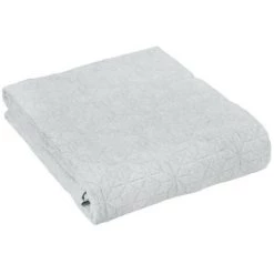 Dessus De Lit 270x250 Cm Piqué De Coton GUETHARY Perle, Par Toison D'or - Gris