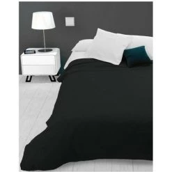 Jeté De Lit Ou Canapé 180x220 Cm ADELE Anthracite, Par Soleil D'ocre - Anthracite