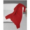 Plaid 140X200 Cm ADELE Rouge, Par Soleil D'ocre - Rouge -Plaid et couverture Soldes 53608753 1