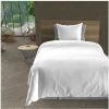 Parure Housse De Couette En Microfibre Lavée 140x200 Cm BOHEME Blanc, Par Intemporel - Blanc -Plaid et couverture Soldes 53610318 1