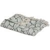 Atmosphera - Jeté De Lit En Coton Vert Et Ecru Imprimé Palma 160 X 220 Cm - Vert -Plaid et couverture Soldes 53726677 1