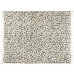 Atmosphera - Jeté De Lit En Coton Vert Et Ecru Imprimé Palma 160 X 220 Cm - Vert -Plaid et couverture Soldes 53726677 3