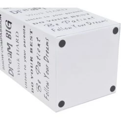 LITZEE Blanc Carré Porte-parapluie Stockage Pour Cannes Bâtons Acier 48,5 Cm # -Plaid et couverture Soldes 53765383 2