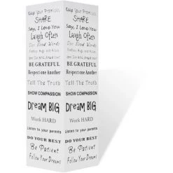 LITZEE Blanc Carré Porte-parapluie Stockage Pour Cannes Bâtons Acier 48,5 Cm # -Plaid et couverture Soldes 53765383 3