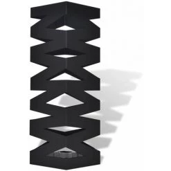 LITZEE Porte-parapluie Carré Noir Acier 48,5 Cm # 9 LITZEE Porte-parapluie Carré Noir Acier 48,5 Cm # -Plaid et couverture Soldes 53765395 3