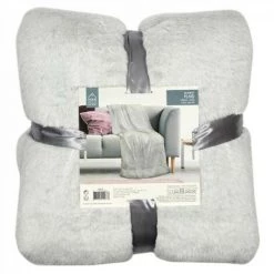 JARDIRICODECO Plaid Imitation Fourrure Xxl 140x200cm -Plaid et couverture Soldes 53960391 2