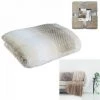 JARDIRICODECO Plaid Nid Abeille Beige Xxl 150x200cm -Plaid et couverture Soldes 53960393 1