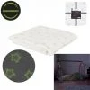 JARDIRICODECO Plaid Phosphorescent Etoile Blanc 120x150cm -Plaid et couverture Soldes 53960402 1