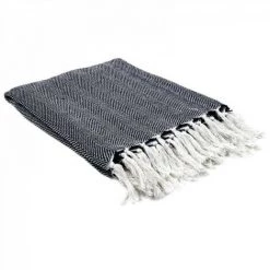 JARDIRICODECO Plaid Jacquard Marine 125x150cm 7 JARDIRICODECO Plaid Jacquard Marine 125x150cm -Plaid et couverture Soldes 53960417 3