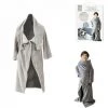JARDIRICODECO Plaid A Manches Enfant Gris 140x100cm 2 JARDIRICODECO Plaid A Manches Enfant Gris 140x100cm -Plaid et couverture Soldes 53960485 1