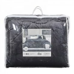 JARDIRICODECO Couvre Lit Flanelle Sherpa Gris 220x240cm 6 JARDIRICODECO Couvre Lit Flanelle Sherpa Gris 220x240cm -Plaid et couverture Soldes 53960488 2