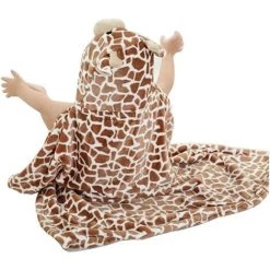 ALMI Robe De Chambre Polaire Enfant Peignoir Sortie De Bain à  Capuche Animaux Pour Bébé Cape De Bain Flanelle Microfibre, Girafe, Taille Unique -Plaid et couverture Soldes 54025181 3
