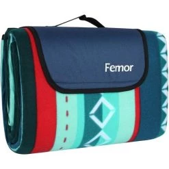 AICOK Couverture De Pique-nique Pliable Avec Poignée - Pratique - Compact - Imperméable - Thermo-isolant - Couleur Au Choix 200x300cm. Bleu