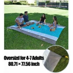 MERKMAK Couverture De Plage Anti-Sable, Taille Extra Large 210 X 200 Cm Couvertures De Pique-Nique D'Exterieur Impermeables Legeres Anti-Sable Pour 4 A 7 Adultes Avec Sac Etanche Pour Telephone Portable 11 MERKMAK Couverture De Plage Anti-Sable, Taille Extra Large 210 X 200 Cm Couvertures De Pique-Nique D'Exterieur Impermeables Legeres Anti-Sable Pour 4 A 7 Adultes Avec Sac Etanche Pour Telephone Portable -Plaid et couverture Soldes 54395994 5