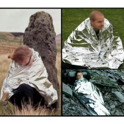 DECKON Lot De 5 Couvertures D'urgence 210 X 140 Cm, Couverture De Survie Réfléchissante à La Chaleur, Couverture Thermique Argentée -Plaid et couverture Soldes 54457670 3