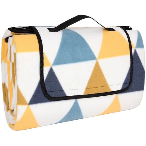 Couverture De Pique-Nique, 200 X 200 Cm, Tapis De Plage, Gand, Pour Camping, Parc, Cour, Surface Imperméable, Pliable, Motif Triangle, Motif Triangle Jaune Et Bleu,Irisfr 3 Couverture De Pique-Nique, 200 X 200 Cm, Tapis De Plage, Gand, Pour Camping, Parc, Cour, Surface Imperméable, Pliable, Motif Triangle, Motif Triangle Jaune Et Bleu,Irisfr
