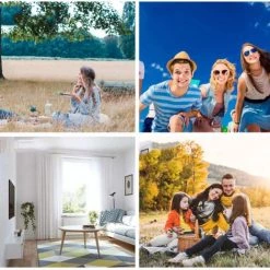 CADEAUX Tapis De Plage, Couverture De Pique-Nique Anti Sable 210 * 200cm Portable Imperméable Pliable Pour Plage, Camping, Pique-Nique, Voyage Ect Les Èvénements En Extérieur -Plaid et couverture Soldes 54472890 4