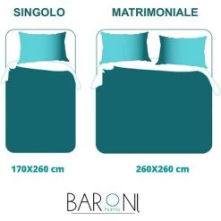 BARONI HOME Baroni Microfibre De Luxe De Printemps De Luxe. Été Double Couette 260x260 Cm - Fleurs Bleues -Plaid et couverture Soldes 54729703 4