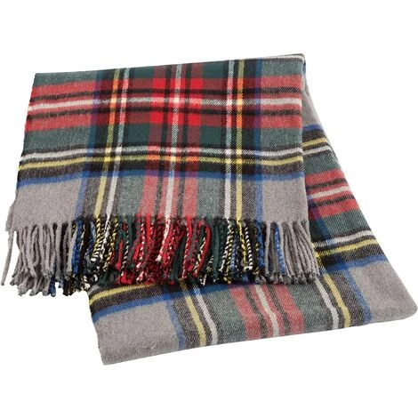 Baroni Home Plaid Dans Le Mélange De Coton. Canapé Gris écossais à Carreaux. Fabriqué En Italie Couverture 130x170 Cm 3 Baroni Home Plaid Dans Le Mélange De Coton. Canapé Gris écossais à Carreaux. Fabriqué En Italie Couverture 130x170 Cm