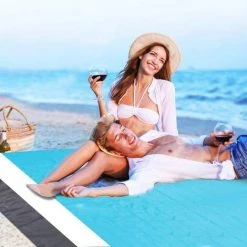 DECKON Couverture De Pique-nique - 210 X 200 Cm - Imperméable - Résistant Au Sable - Avec 4 Clous Solides - Pour La Plage, Le Camping Et Le Pique-nique 11 DECKON Couverture De Pique-nique - 210 X 200 Cm - Imperméable - Résistant Au Sable - Avec 4 Clous Solides - Pour La Plage, Le Camping Et Le Pique-nique -Plaid et couverture Soldes 54830104 5