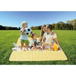 BENOBBY KIDS Tapis De Couverture De Pique-nique Imperméable Et Pliable Surdimensionné, Matériau 3 Couches, Couverture De Plage Extérieure Surdimensionnée, Résistant Au Sable Et à L'eau, Idéal Pour Le Camping, La Randonnée, Le Stationnement Sur L'herbe Avec La Famille -Plaid et couverture Soldes 54893454 2