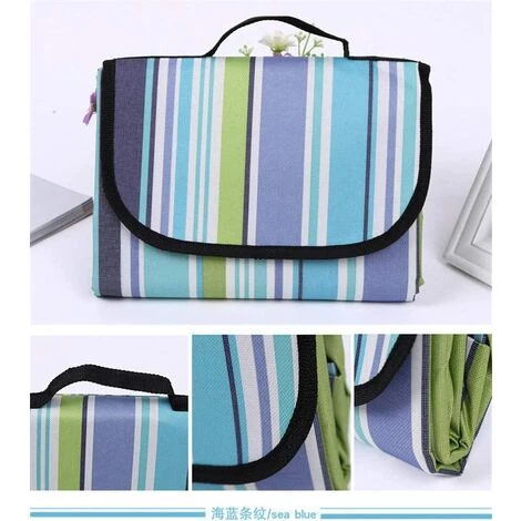 ZHUOXUAN Couverture De Pique-nique - Imperméable - Grand Et Compact - Sans Sable - Séchage Rapide - En Nylon - Léger - 198,1 X 198,1 Cm 5 ZHUOXUAN Couverture De Pique-nique - Imperméable - Grand Et Compact - Sans Sable - Séchage Rapide - En Nylon - Léger - 198,1 X 198,1 Cm – Image 3