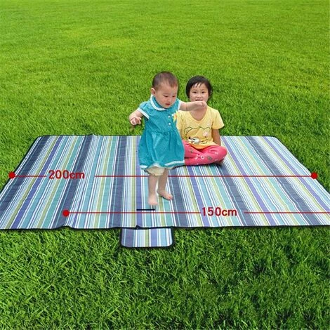 ZHUOXUAN Couverture De Pique-nique - Imperméable - Grand Et Compact - Sans Sable - Séchage Rapide - En Nylon - Léger - 198,1 X 198,1 Cm 6 ZHUOXUAN Couverture De Pique-nique - Imperméable - Grand Et Compact - Sans Sable - Séchage Rapide - En Nylon - Léger - 198,1 X 198,1 Cm – Image 4