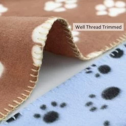 ZHUOXUAN Couverture/couverture De Lit Chaude à Empreinte De Patte, Adaptée Aux Chiens Et Aux Chats, Un -Plaid et couverture Soldes 54912447 3