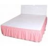 Jupe De Lit Élastique Rose 150x200x40cm FUIENKO -Plaid et couverture Soldes 55040310 1