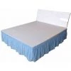 Jupe De Lit Stretch Bleu 135x200x40cm FUIENKO -Plaid et couverture Soldes 55040315 1