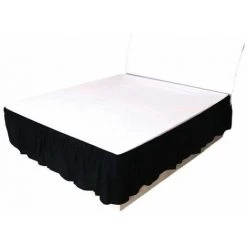 Jupe De Lit Élastique Noir 120x200x40cm FUIENKO
