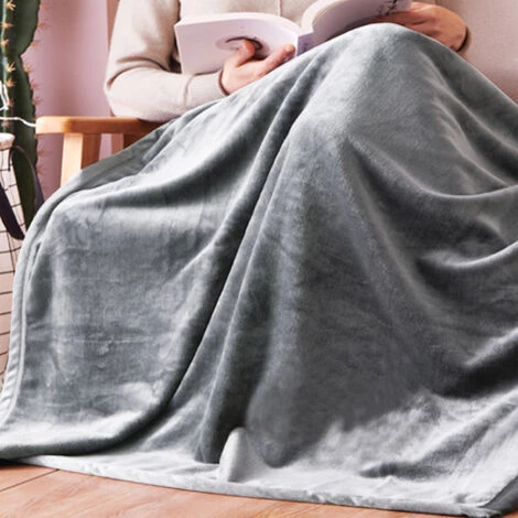 Hengda Couverture Câline, Couverture Vivante, Couverture 210 G/carré, Couverture Fourrure, Couverture Polaire, Super Douce - Gris 6 Hengda Couverture Câline, Couverture Vivante, Couverture 210 G/carré, Couverture Fourrure, Couverture Polaire, Super Douce - Gris – Image 4