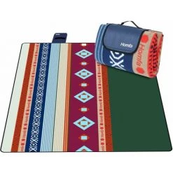 Gizcam Couverture De Pique-Nique, Pliable Et Imperméable, Couverture Tapis Portable, Pour Camping, Voyage, Plage, Jardin, Grand Tapis De Plage, à 4 à 8 Personnes, 200 X 200 Cm, Jaune Et Vert -Plaid et couverture Soldes 55299037 3