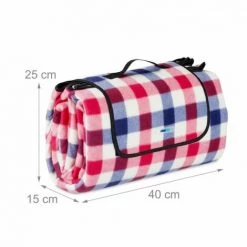 JARDIBRICODECO Couverture De Pique-nique 200x200 Cm -Plaid et couverture Soldes 55316157 5