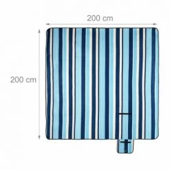 JARDIBRICODECO Couverture De Pique-nique à Rayures -Plaid et couverture Soldes 55316164 4