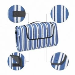 JARDIBRICODECO Couverture Pique-nique XXL à Rayures -Plaid et couverture Soldes 55316667 3