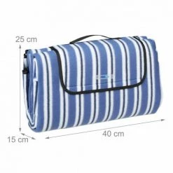 JARDIBRICODECO Couverture Pique-nique XXL à Rayures -Plaid et couverture Soldes 55316667 5
