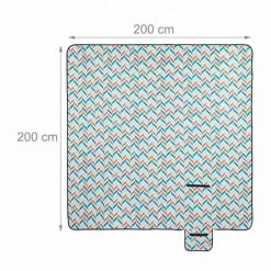 JARDIBRICODECO Couverture Pique-nique Motif Zigzag -Plaid et couverture Soldes 55316670 4
