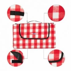 JARDIBRICODECO Couverture Pique-nique à Carreaux 9 JARDIBRICODECO Couverture Pique-nique à Carreaux -Plaid et couverture Soldes 55316673 3