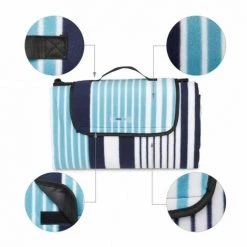 JARDIBRICODECO Couverture Pique-nique Polaire Motif -Plaid et couverture Soldes 55316675 3