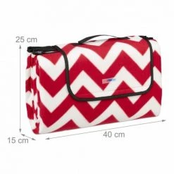 JARDIBRICODECO Couverture Pique-nique Motif Zigzag -Plaid et couverture Soldes 55316677 5