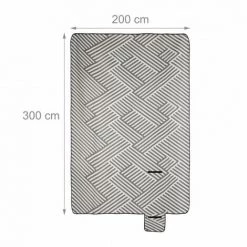 JARDIBRICODECO Couverture Pique-nique XXL 200x300 Cm -Plaid et couverture Soldes 55316678 4
