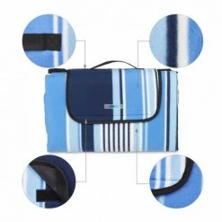 JARDIBRICODECO Couverture Pique-nique Polaire 200x200 -Plaid et couverture Soldes 55316680 3