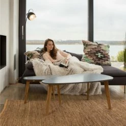 JARDIBRICODECO 4x Plaids Fausse Fourrure Blanc -Plaid et couverture Soldes 55316892 3