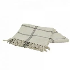 JARDIBRICODECO Plaid à Carreaux En Coton.