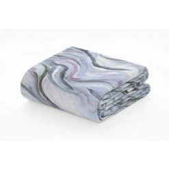 GUY LAROCHE Couvre-lit MAYA Bleu 180x270 Cm - Bleu -Plaid et couverture Soldes 55480596 2